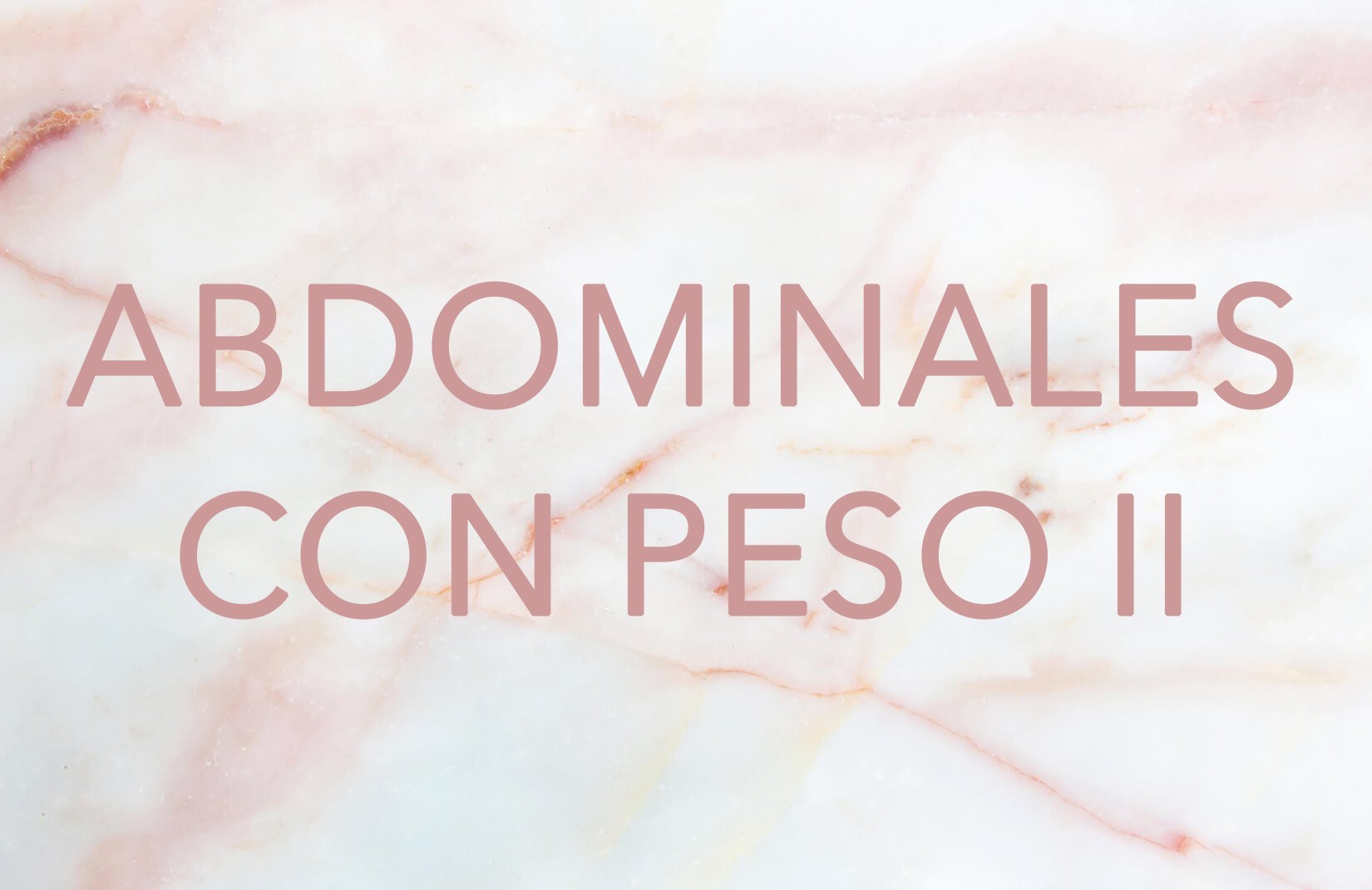 ABDOMINALES CON PESO II