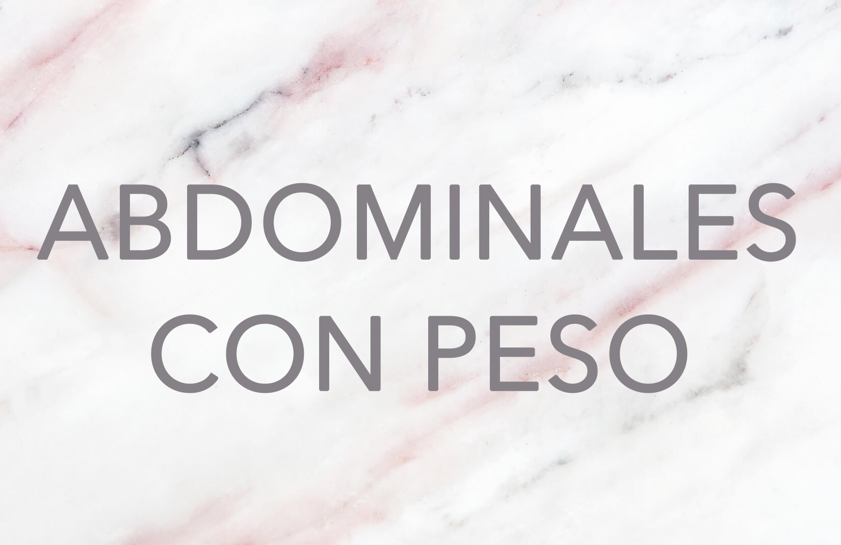 ABDOMINALES CON PESO