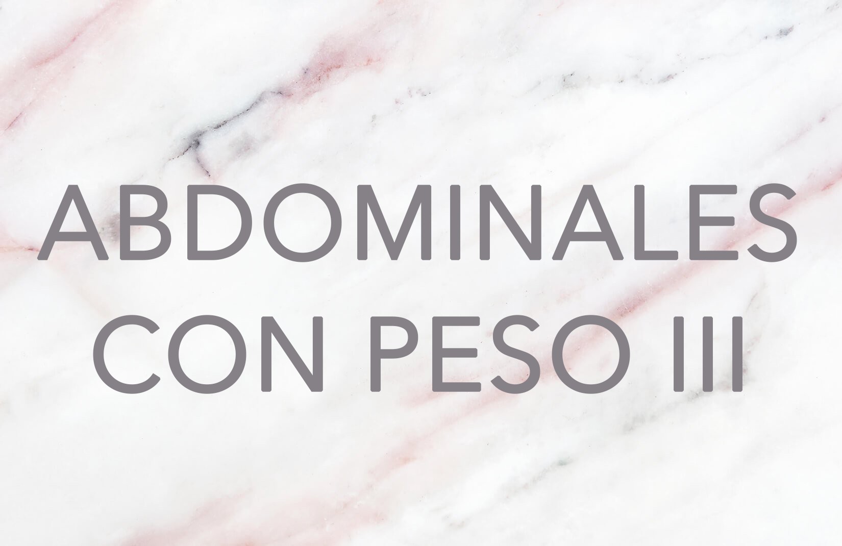 ABDOMINALES CON PESO III