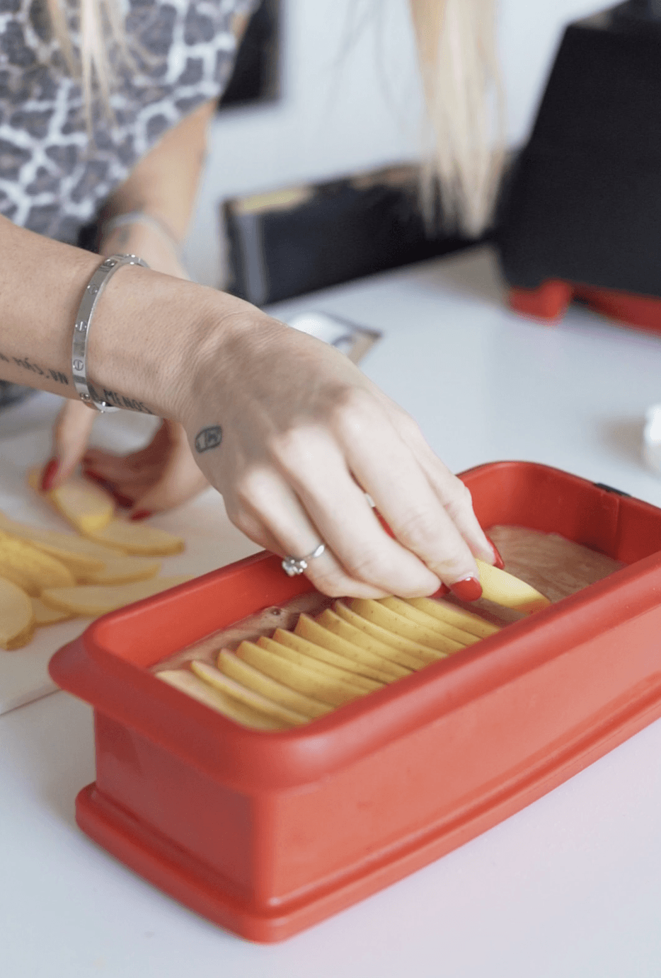 bizcocho proteico de manzana