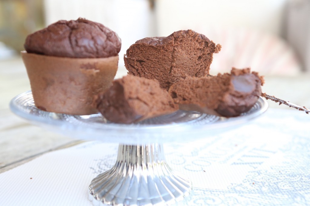 muffins de chocolate y calabaza