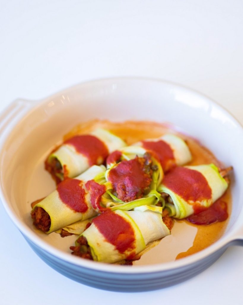 CANELONES DE CALABACÍN