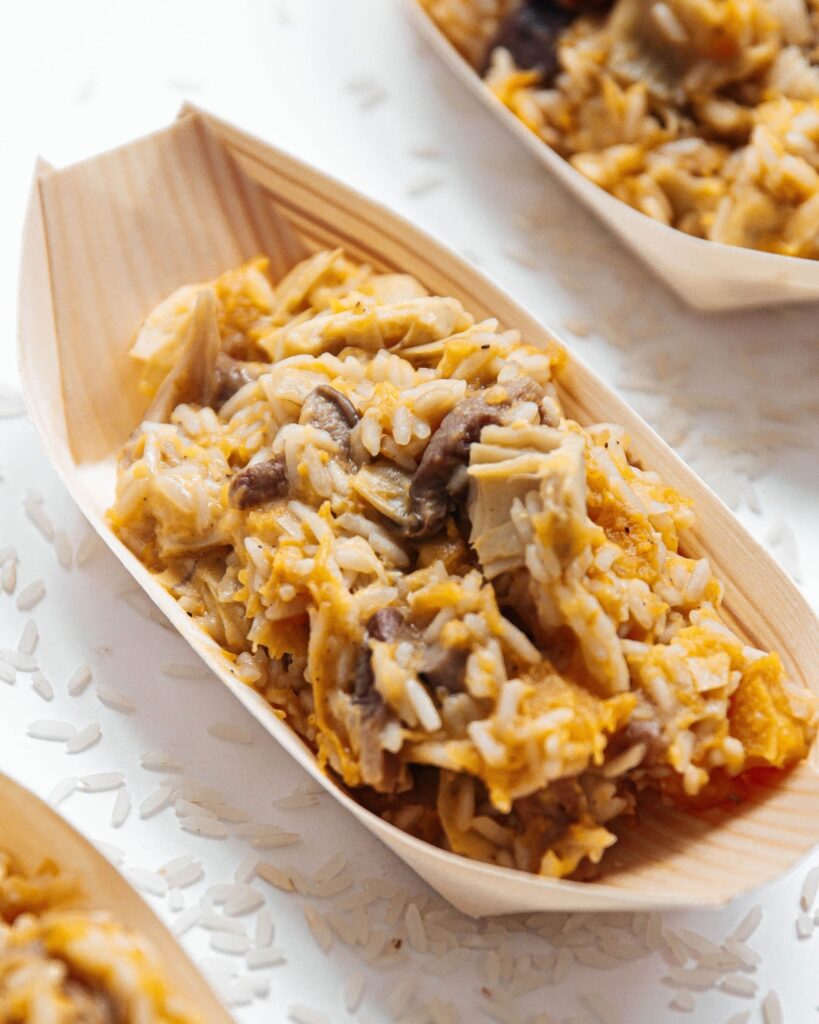 risotto con verduras de temporada