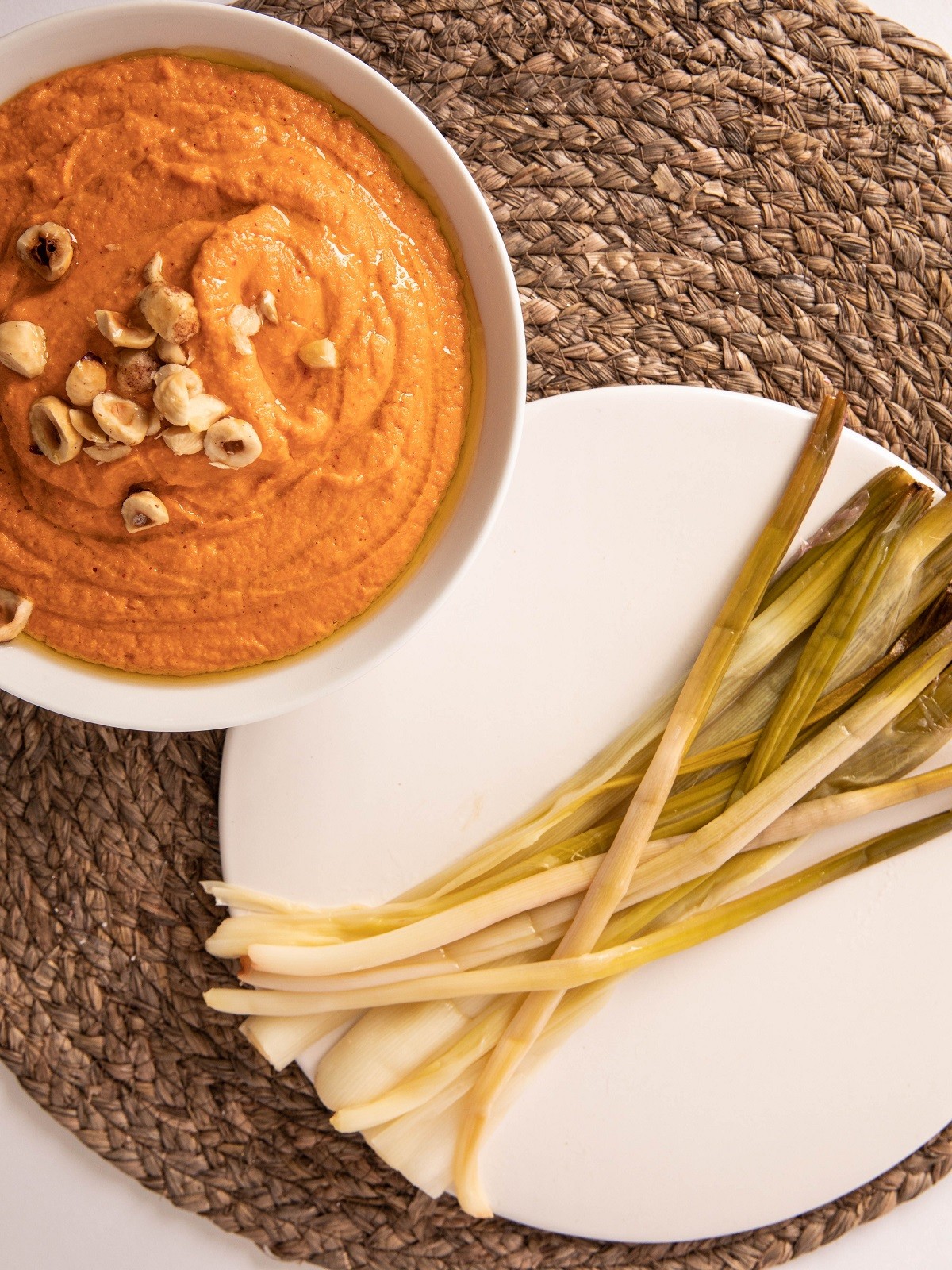 calçots con romesco