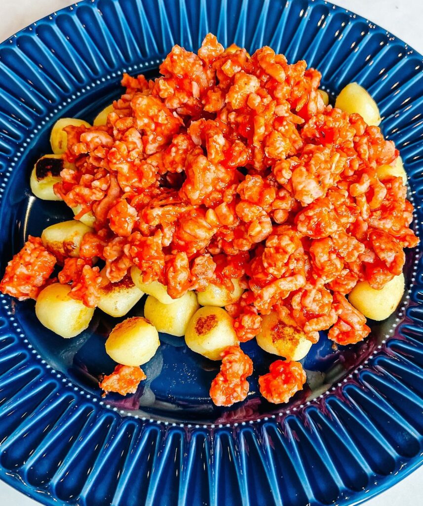 ñoquis boloñesa fit