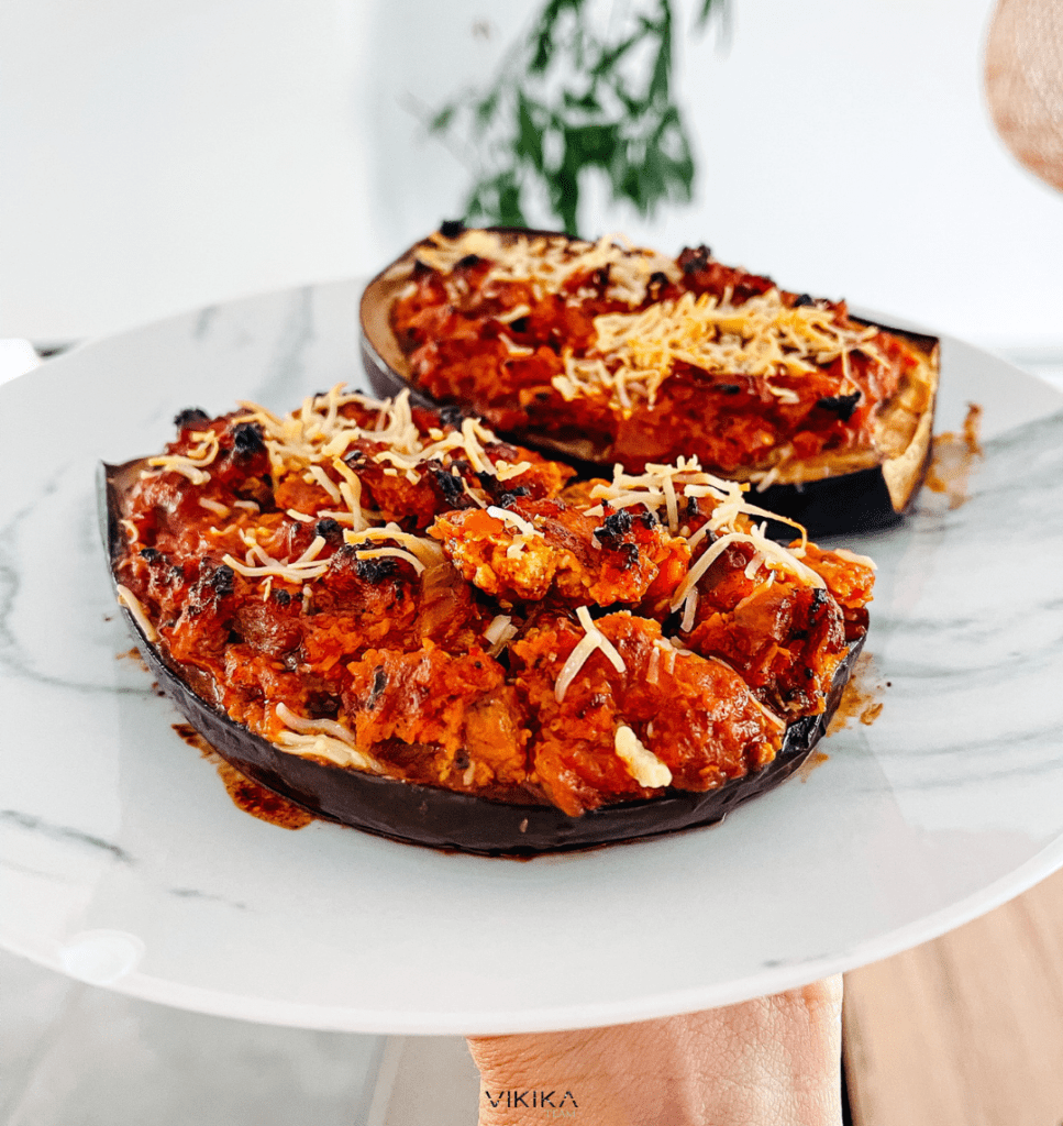 berenjenas rellenas fit