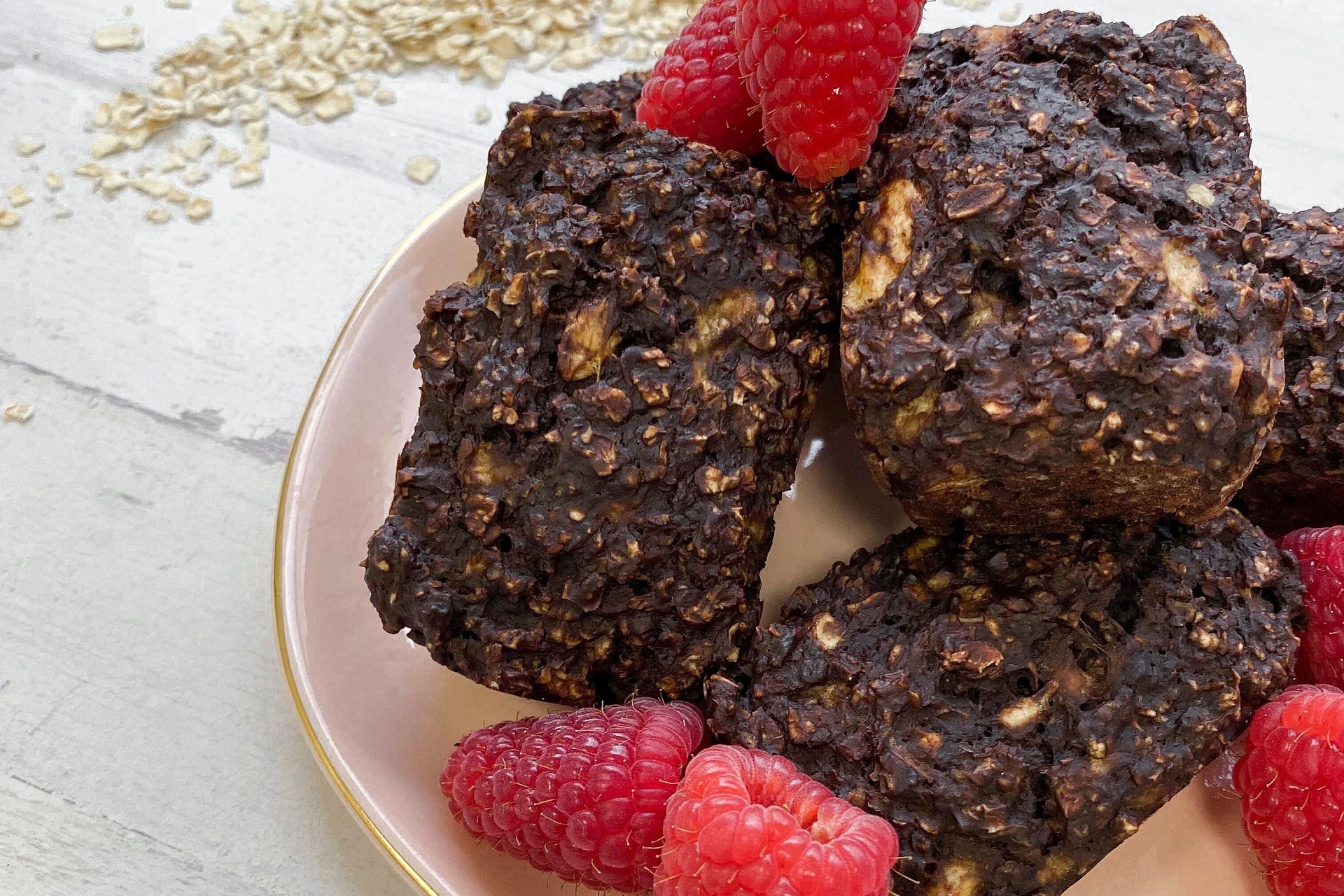 barritas de chocolate y plátano