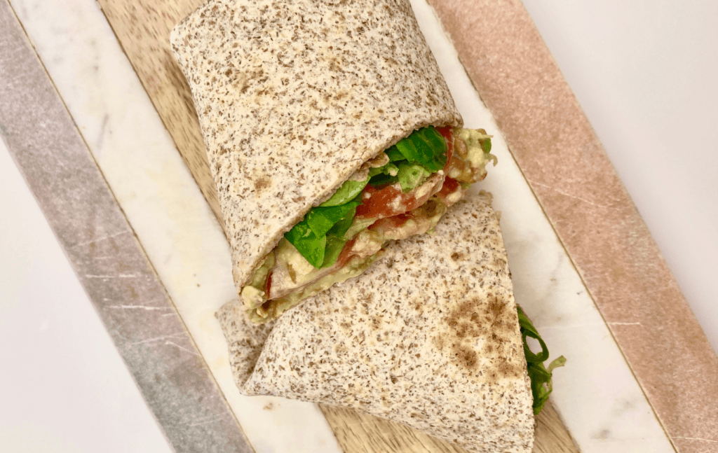 wrap aguacate lentejas