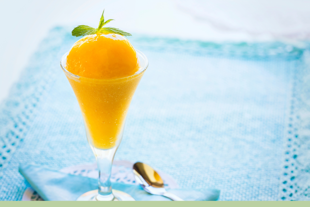 sorbete de mango y piña