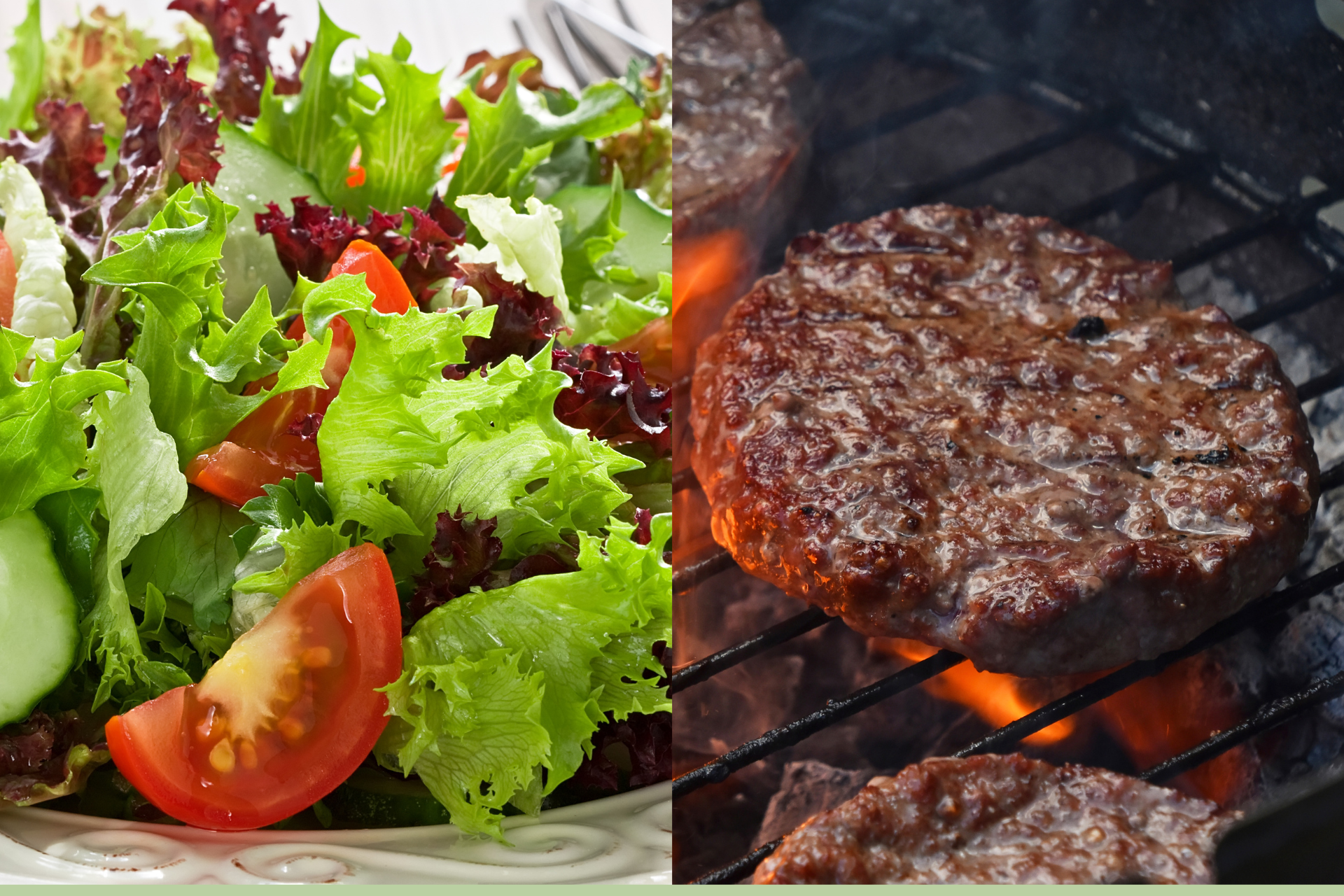 ensalada de hamburguesa para llevar